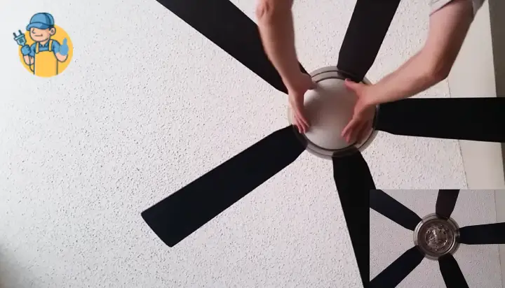 how to change the light bulb in a ceiling fan