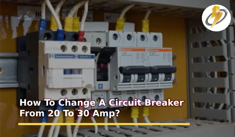 How To Change A Circuit Breaker From 20 To 30 Amp