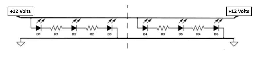Fig 1- An LED Strip Schematic