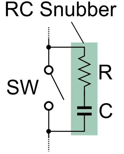 Fig 1- RC Snubber Schematic